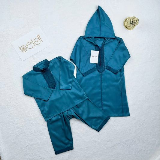 جلابة أطفال 3 قطع  بتوقيع Beldifez