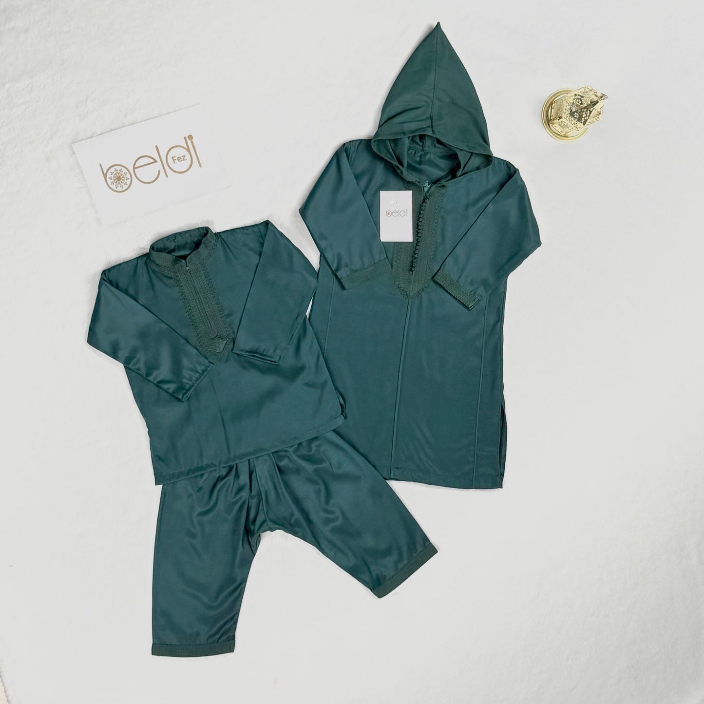 جلابة أطفال 3 قطع  بتوقيع Beldifez